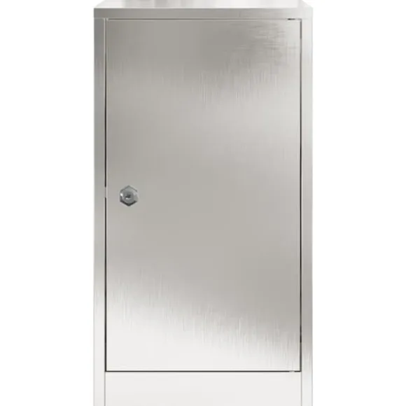 Moderne postkasse i rustfrit stål - Rektangulær | Farve: Sort | Størrelse: 30x23x55 cm