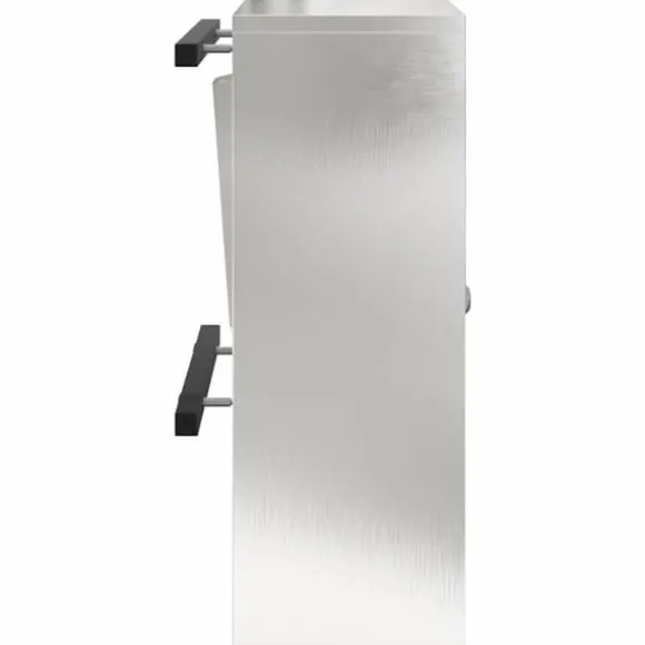 Moderne postkasse i rustfrit stål - Rektangulær | Farve: Sort | Størrelse: 30x23x55 cm