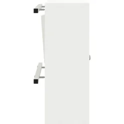 Moderne postkasse i stål - Rektangulær design | Farve: Hvid | Størrelse: 30x23x55 cm