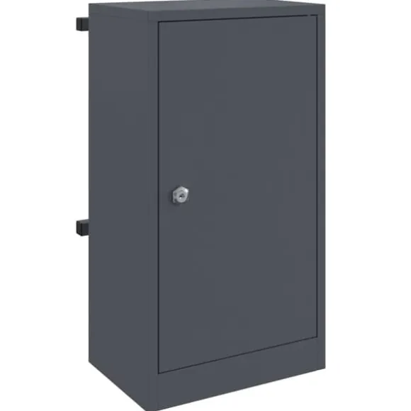 Moderne stål postkasse - Sikker og vandafvisende | Farve: Antracit | Størrelse: 30x23x55 cm