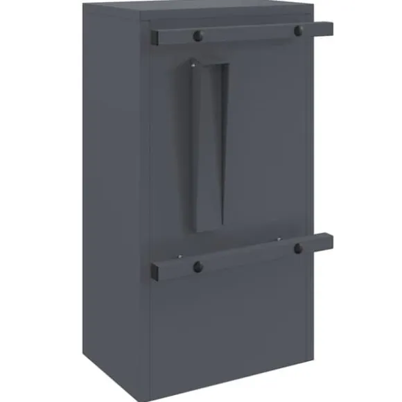 Moderne stål postkasse - Sikker og vandafvisende | Farve: Antracit | Størrelse: 30x23x55 cm