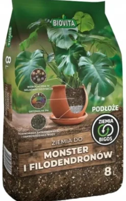 Monstera og Philodendron Jord Bigos 8L Professionelt Substrat
