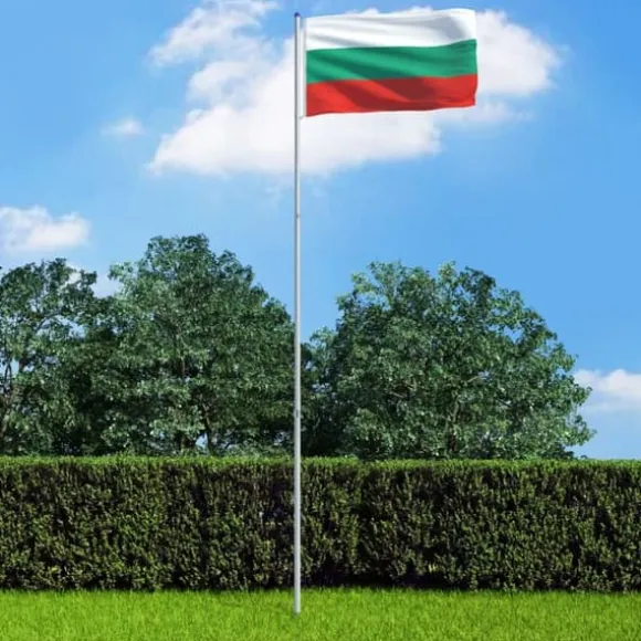Mooistoerwonen Flag med flagstang Bulgarien 6 m aluminium