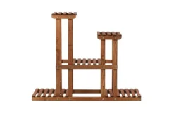 Multilevel blomsterstativ 5-hyldet RKB /95x116x25/ Brun