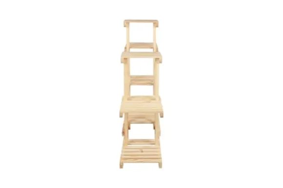 Multilevel træblomsterpotte RKB /95x116x25/ Naturlig