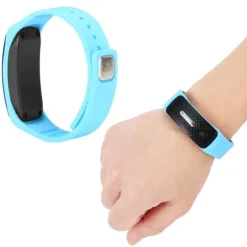 Myggeafvisende Armbånd USB Opladning Ultralyd Myggeafvisende Armbåndsur Blå