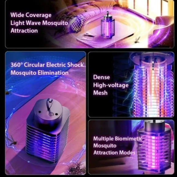 Myggelampe UV Myggemorder Myggefanger Insektfanger