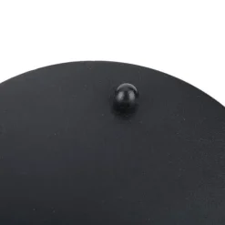 Myggespiralholder Metal Askeholder Rund Bærbar Spiral Røgelsesboks (Sort)