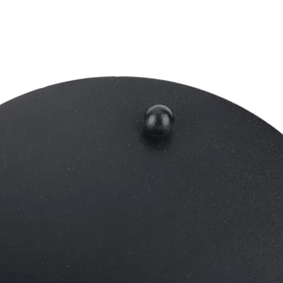 Myggespiralholder Metal Askeholder Rund Bærbar Spiral Røgelsesboks (Sort)