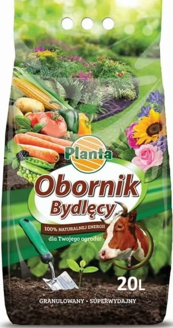Naturgødning, tørret kvæggødning, 20 l
