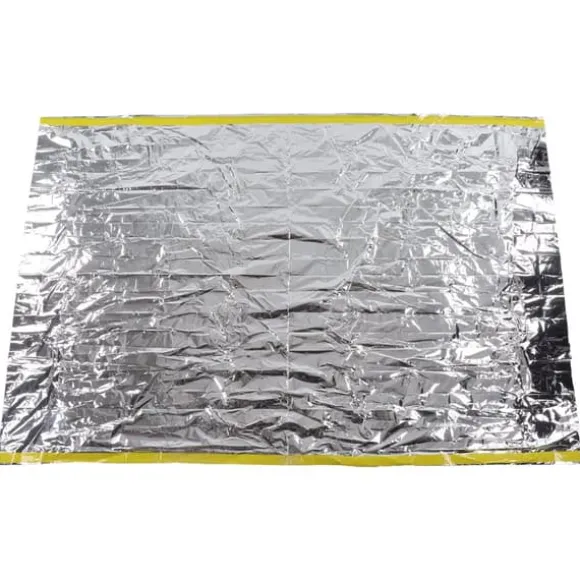 Nödtält Återanvändbart hopfällbart lätt PET-aluminiumfilm Termisk filt Överlevnadsskydd för vandring och camping