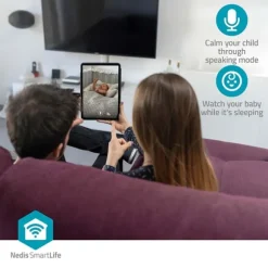 Nedis SmartLife Indendørs Kamera | 3MP Full HD 1296p | Cloud Storage (mulighed) / microSD (ikke inkluderet) / Onvif | Med bevægelsessensor | Nattesyn | CDON