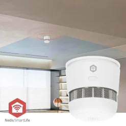 Nedis SmartLife Røgalarm | Batteri | Sensorlevetid: 10 År | EN 14604 | Maks. batteritid: 36 Måned | 85 dB | Hvid | 1 stk
