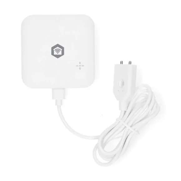 Nedis SmartLife Vand Detektor | Wi-Fi | Batteri | Udvidelse inkluderet | Maks. batteritid: 24 Måned | 80 dB | Hvid