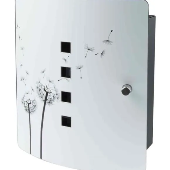 Nøgleskab - BURG WACHTER - 6204/10 Ni Pusteblume - Mælkebøttedekoration, 10 kroge, justerbar magnetlukning
