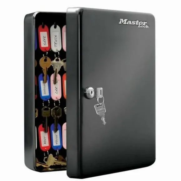 Nøgleskab Master Lock 9,8 x 23,9 x 30 cm 50 Nøgler Sort Stål