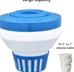 OBOSOE 19 cm klorfløjte, klordispenser - justerbar klordispenser til pool og spa (indendørs og udendørs)