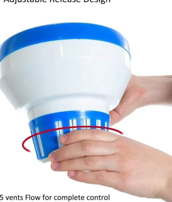 OBOSOE 19 cm klorfløjte, klordispenser - justerbar klordispenser til pool og spa (indendørs og udendørs)