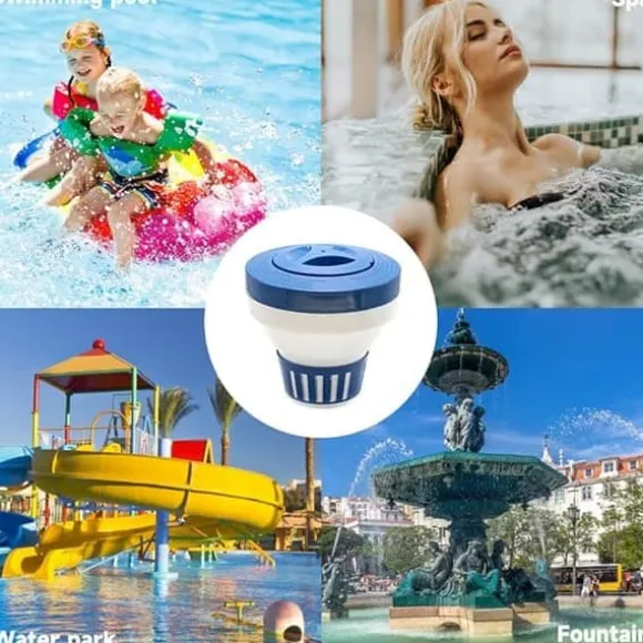 OBOSOE 19 cm klorfløjte, klordispenser - justerbar klordispenser til pool og spa (indendørs og udendørs)