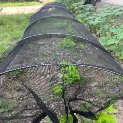 OBOSOE alsidig foldbar havetunnel med PVC-ramme og net – beskyttelse af grøntsager og frugt, hønsehegn og skyggenet