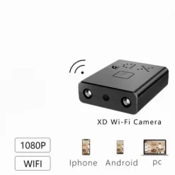 OBOSOE batteridrevet HD-sikkerhedskamera - Nattesyn og bevægelsesdetektering | Bærbar babyalarm til bil, hjem og kontor | WiFi-version