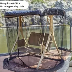 OBOSOE drejestol myggenet – UV-beskyttelse og justerbar 49-80 tommer, perfekt til terrasse og have