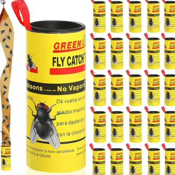 OBOSOE Fluefælde fluefanger fluepapirrulle 30-pak