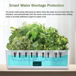 OBOSOE Hydroponisk Dyrkningssystem – Indendørs have med LED Grow Light & 16H Smart Timer