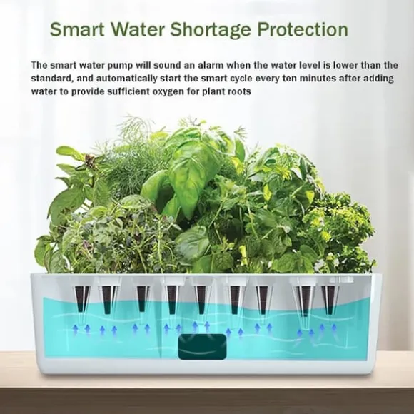 OBOSOE Hydroponisk Dyrkningssystem – Indendørs have med LED Grow Light & 16H Smart Timer