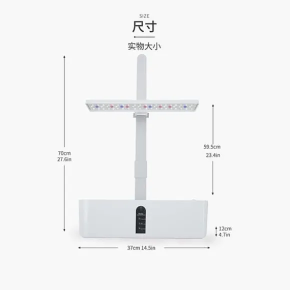 OBOSOE Hydroponisk Dyrkningssystem – Indendørs have med LED Grow Light & 16H Smart Timer