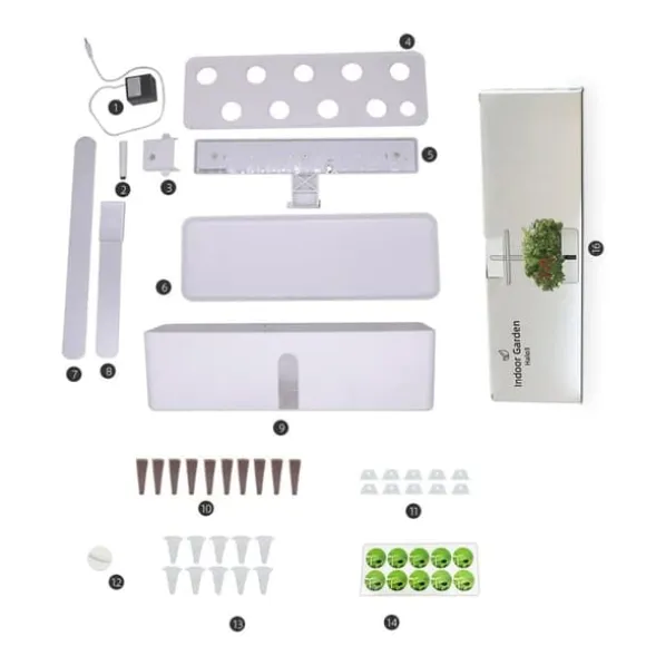OBOSOE Hydroponisk Dyrkningssystem – Indendørs have med LED Grow Light & 16H Smart Timer