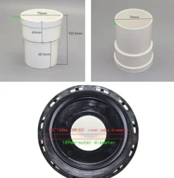 OBOSOE IBC tankdæksel med nylonfilter 165mm | Vandtankdæksel med vaskbart filter | Til regnvandstanke og vandopbevaring