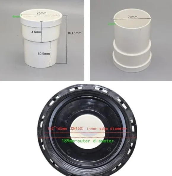 OBOSOE IBC tankdæksel med nylonfilter 165mm | Vandtankdæksel med vaskbart filter | Til regnvandstanke og vandopbevaring
