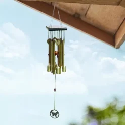 OBOSOE kobber sommerfugletræ og aluminium vindklokke 26 tommer – perfekt til terrasse og altan