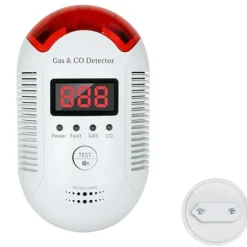 OBOSOE kombineret gas- og CO-detektor – Plug-in kuliltedetektorer til hjem, campingvogn, propan, metan