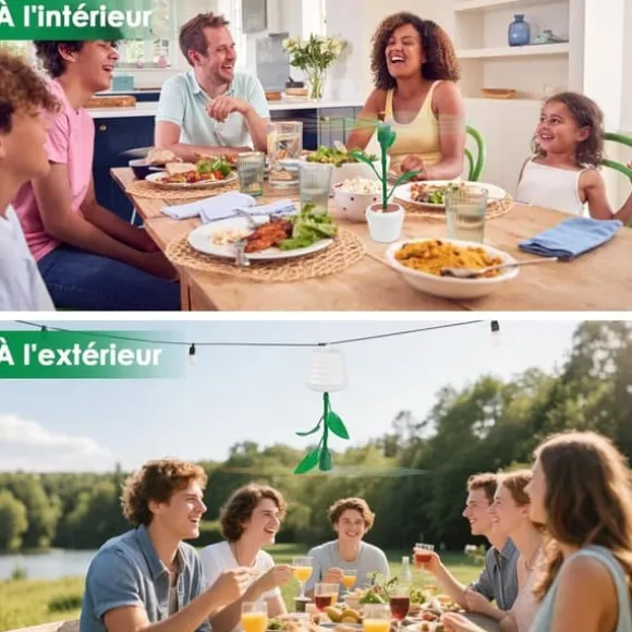 OBOSOE Outdoor Bordfluefælde – Flueafvisende med krog, perfekt til terrasser, haver og camping