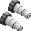 OBOSOE 2-pak poolslangeadapter til Intex-pumper – poolslangeadapter passer til 32/38 mm indvendigt gevind