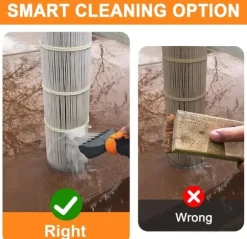 OBOSOE Rengøringsbørste til poolfilter – Rengøringsbørste til pool- og spafilterpatroner