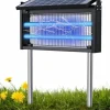 OBOSOE Solar Light Myggedræber Udendørs & Indendørs - Vandtæt 45×25×18cm, 4500V til Altan/Camping