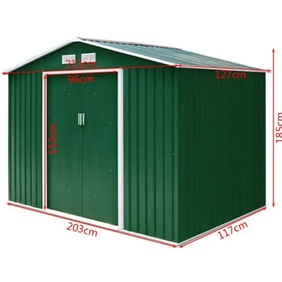 Opbevaringsskur, 7,0' x 4,2' x 6,1'