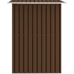 Opbevaringsskur til haven 204x132x186 cm stål brun - Haveskur - Haveskure - Home & Living
