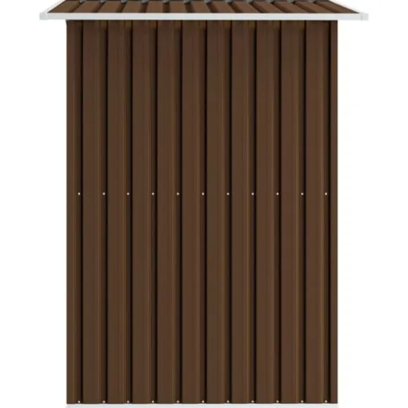 Opbevaringsskur til haven 204x132x186 cm stål brun - Haveskur - Haveskure - Home & Living