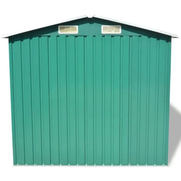 Opbevaringsskur til haven 204x132x186 cm metal grøn - Haveskur - Haveskure - Home & Living