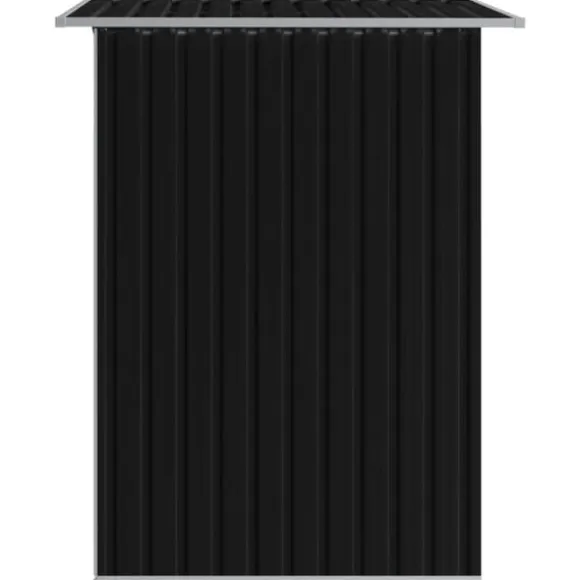 Opbevaringsskur til haven 204x132x186 cm stål antracitgrå - Haveskur - Haveskure - Home & Living