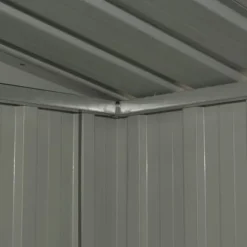 Opbevaringsskur til haven 204x132x186 cm stål antracitgrå - Haveskur - Haveskure - Home & Living