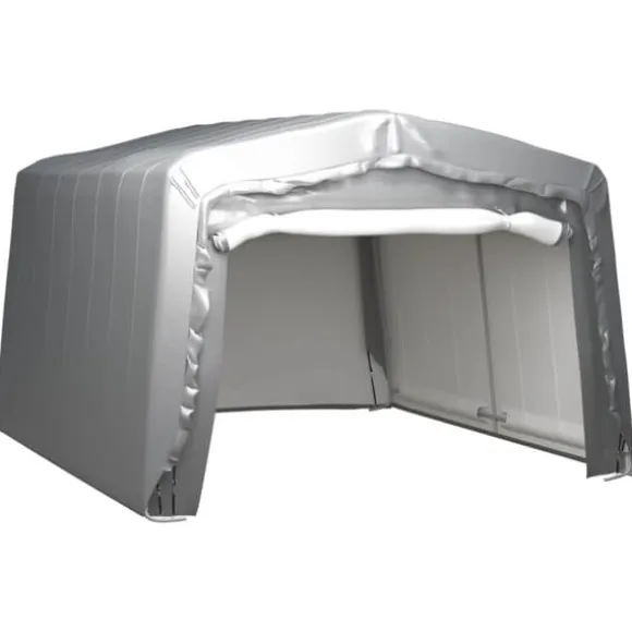 Opbevaringstelt 370x370 cm - Vandtæt og UV-resistent | Farve: Grå | Størrelse: 370x370 cm