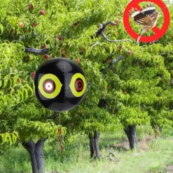 Oppustelig Fugleskræmningsballon Fugleafvisende Rovdyrballon (Sort)