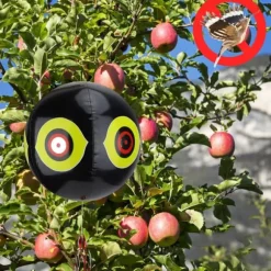 Oppustelig Fugleskræmningsballon Fugleafvisende Rovdyrballon (Sort)