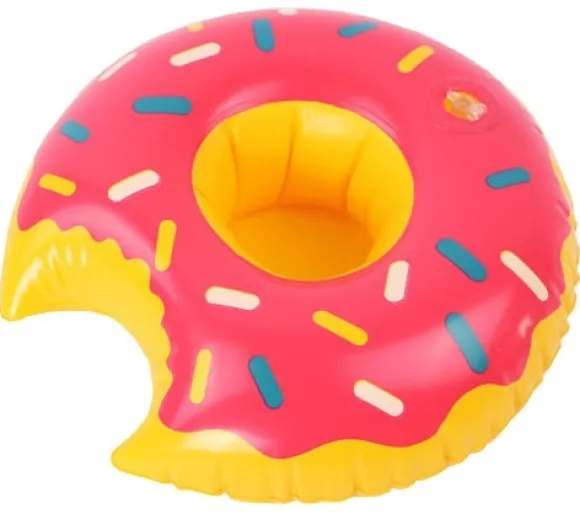 Oppustelig kopholder - Strawberry Donut