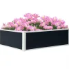 Outsunny Højbed Plantekasse i Plast - Grå, 100x80x30cm